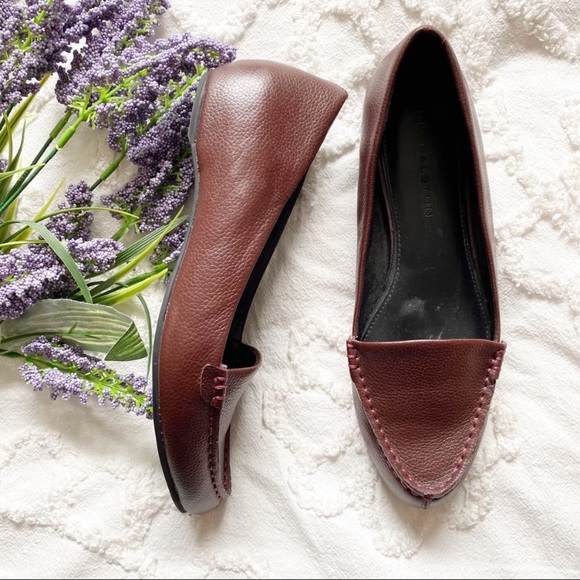 H by Halston Kellie Hidden Wedge Leather Slip-On Loafers - Picture 8 of 8